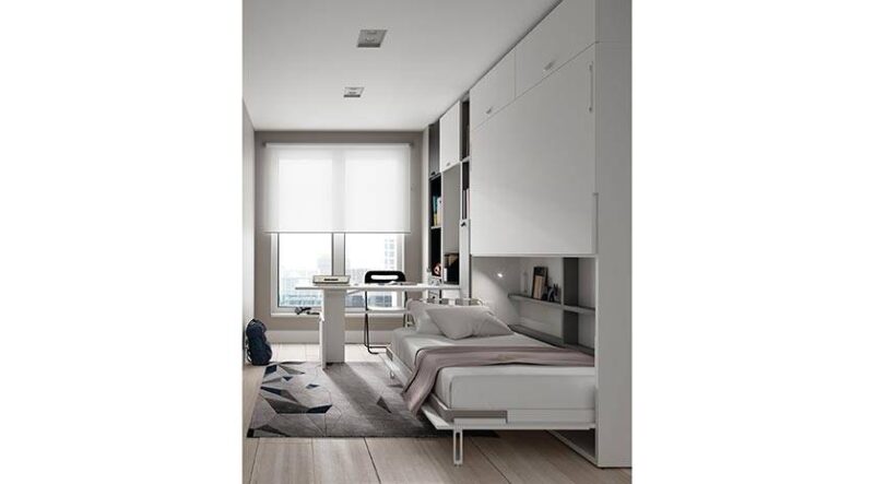 Litera abatible horizontal con mesa estudio - Imagen 4