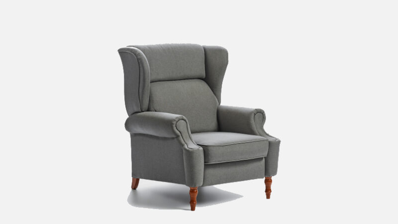 Sillon relax reclinable con patas de madera