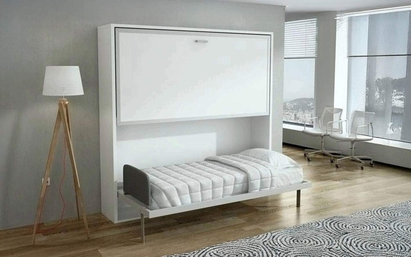 Litera abatible horizontal metálica y compacta con diseño moderno.