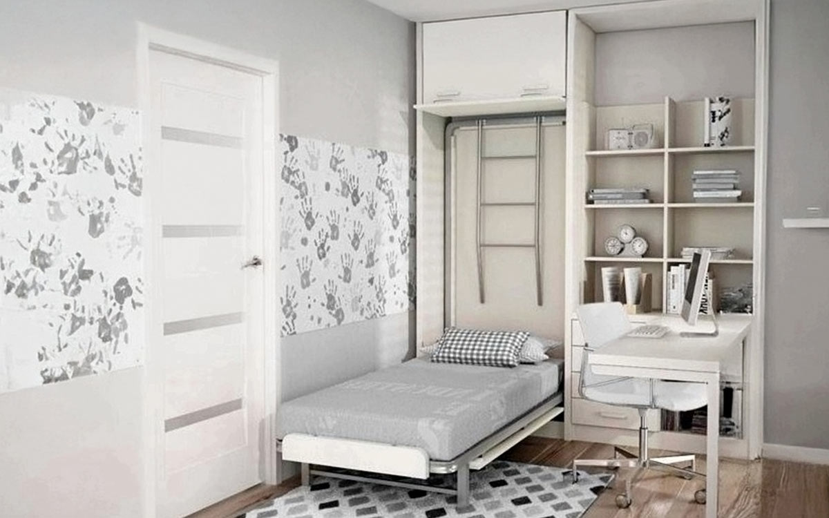 Litera abatible vertical para uso diario.