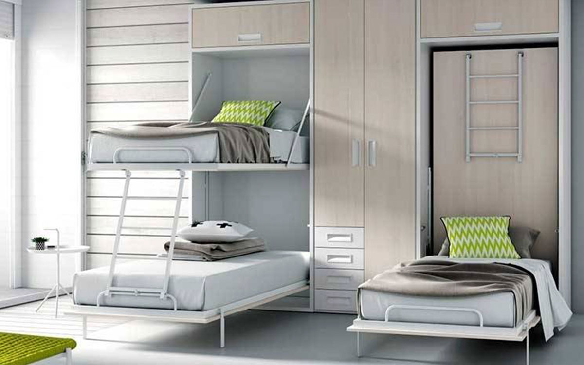 Litera abatible vertical individual doble funcional.