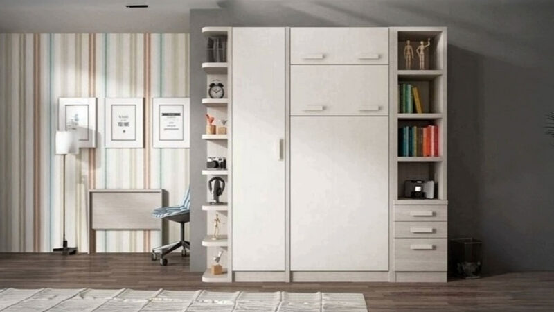 Mueble cama abatible con cama articulada eléctrica o manual.