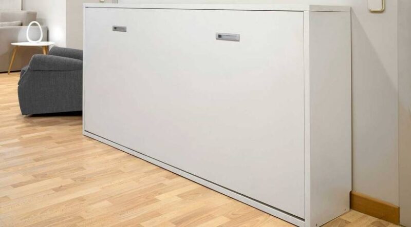 mueble cama abatible horizontal de 90x190 bajo ventana