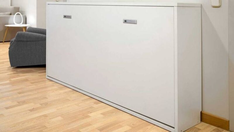 mueble cama abatible horizontal de 90x190 bajo ventana