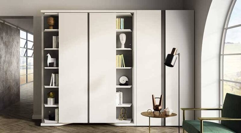Mueble cama abatible y giratorio de matrimonio