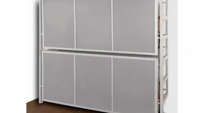 Económica litera abatible horizontal de hierro