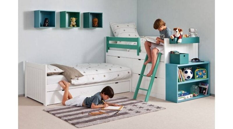 Habitación infantil con cama nido en ángulo - Imagen 2