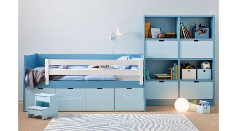 Habitación infantil con cama nido juguetero - Imagen 2
