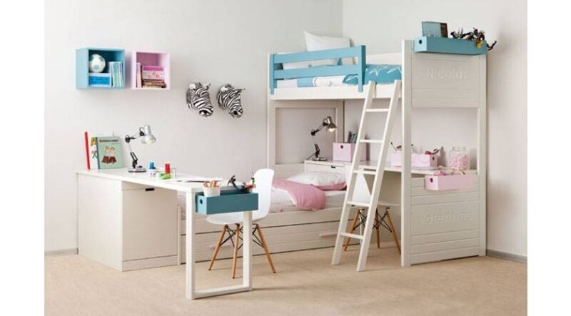 Habitación infantil con litera y cama nido - Imagen 2