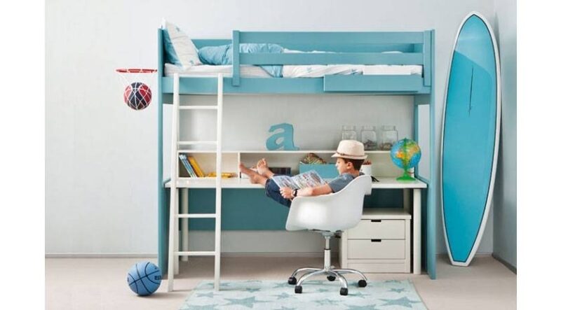 Litera loft con mesa de escritorio integrada - Imagen 2