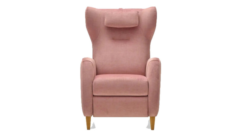 sillón relax orejero moderno con sistema motorizado y apoyo ergonómico