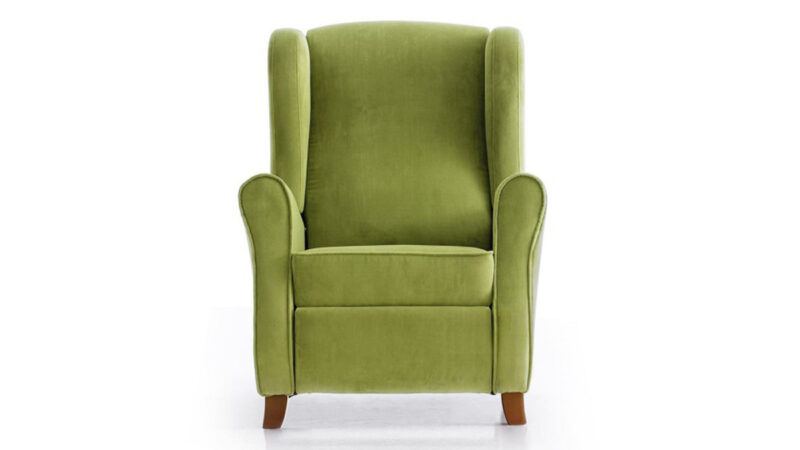 sillón relax reclinable orejero moderno con sistema elevapersonas