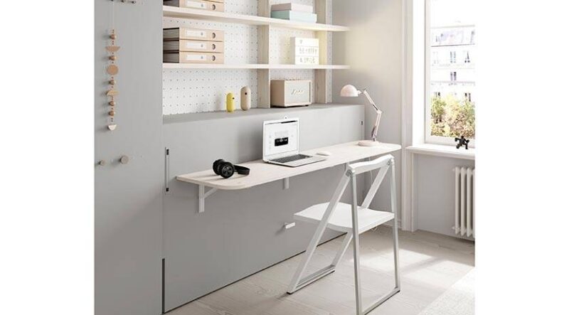 Mueble cama abatible con mesa delante - Imagen 3