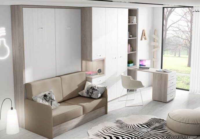 Muebles cama abatibles con sofá