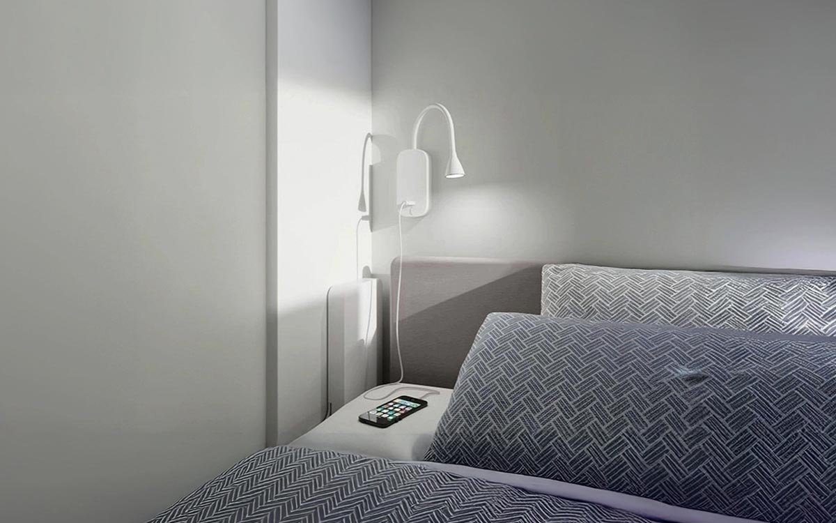 Cama abatible de diseño inteligente que permite dejar la cama lista y mantener la habitación despejada