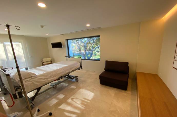 sillon cama hospital marron hc marbella