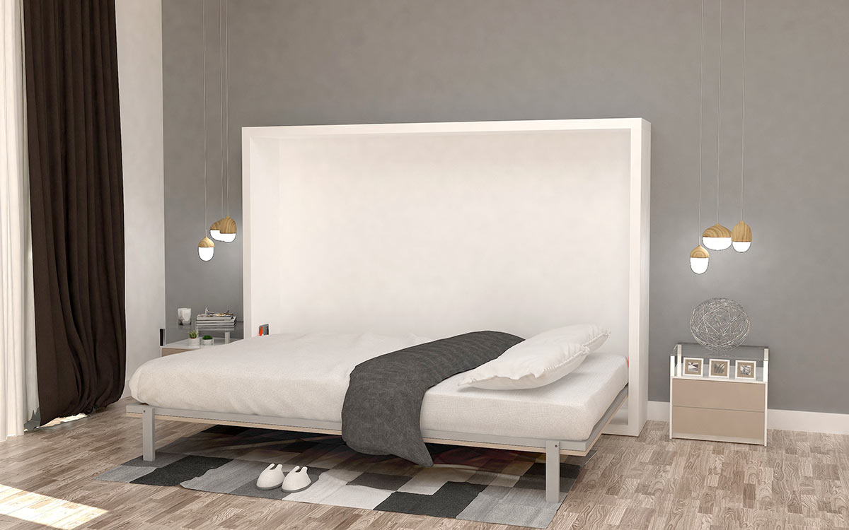 Cama abatible de matrimonio lacada - Imagen 3