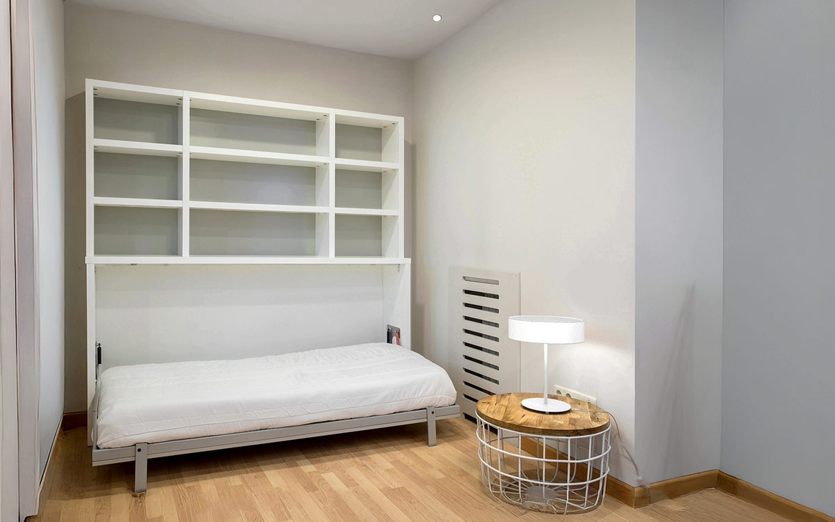 Mueble cama abatible de 90 x 190 lacado - Imagen 2