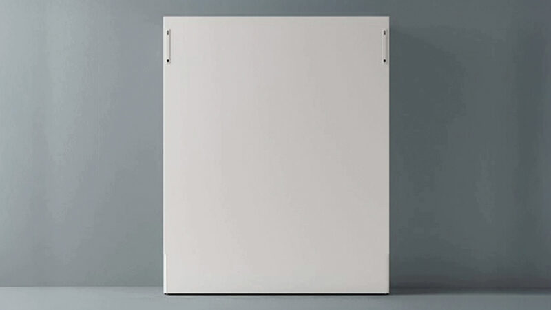 cama abatible de matrimonio elegante con acabado blanco o personalizado