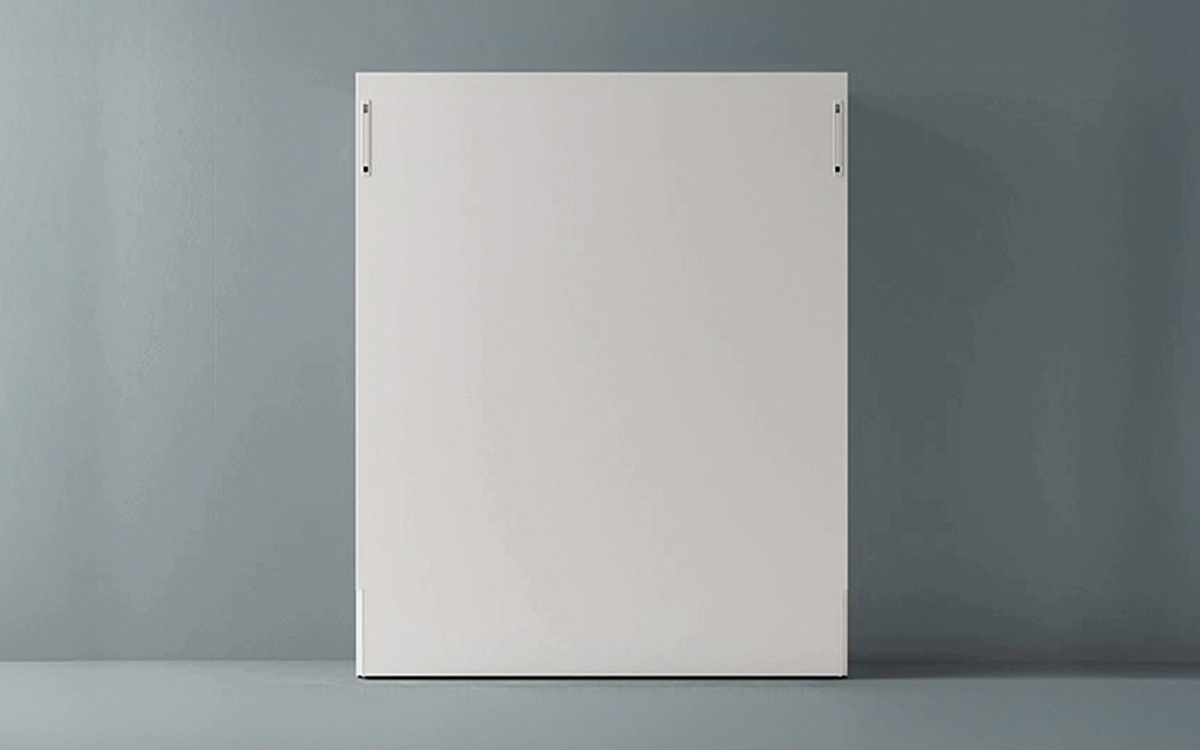 cama abatible de matrimonio elegante con acabado blanco o personalizado