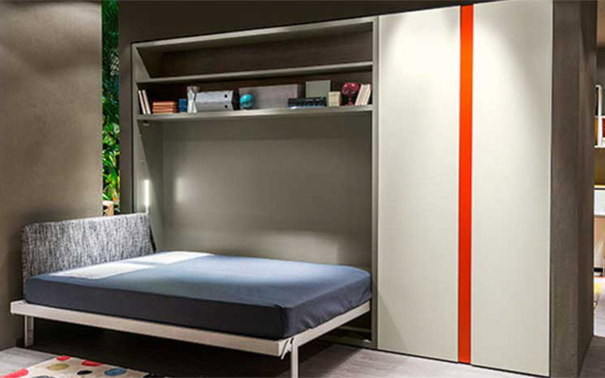 Cama abatible de matrimonio de línea limpia - Imagen 2