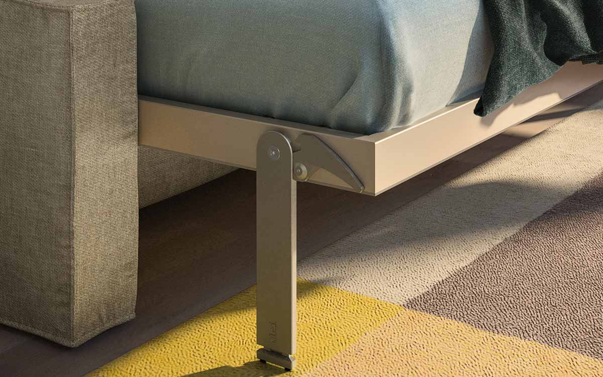 Mueble cama de matrimonio con sofá delante - Imagen 5