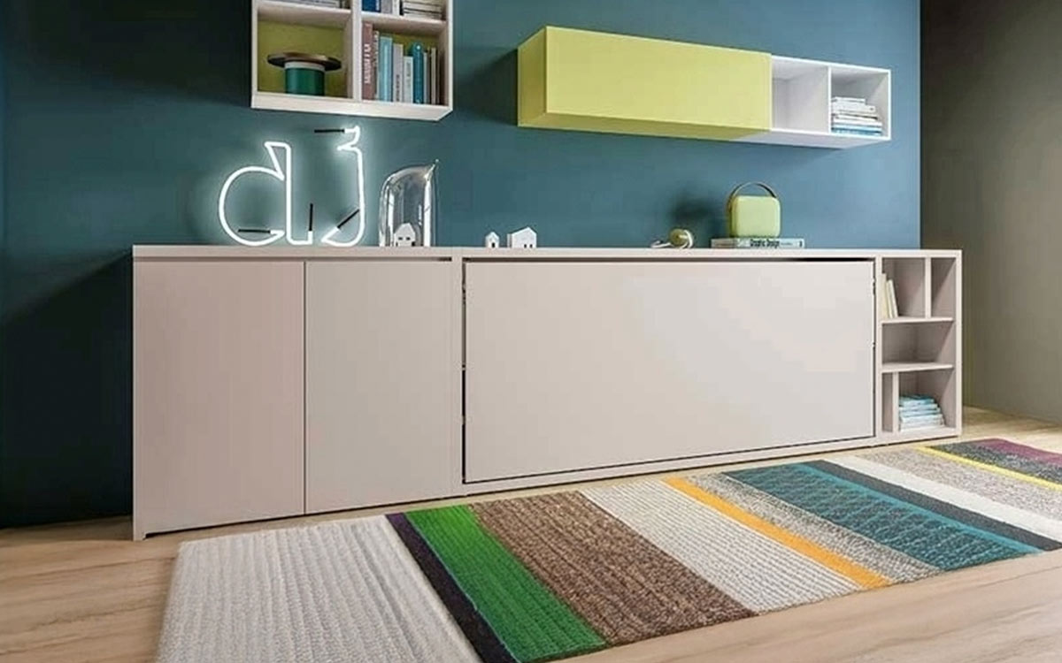 Mueble cama horizontal de diseño