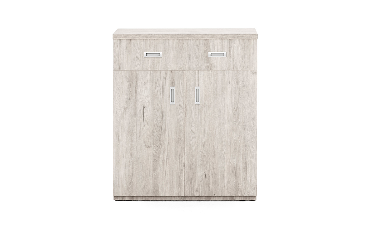 Mueble cama plegable con ruedas y diseño compacto tipo cómoda.