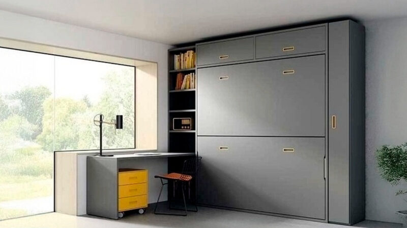 Litera abatible horizontal moderna y minimalista.