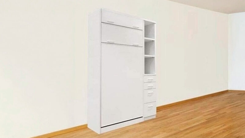 Litera abatible vertical independiente con diseño funcional.