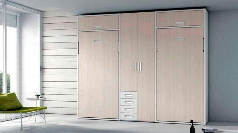 Litera abatible vertical individual doble funcional.