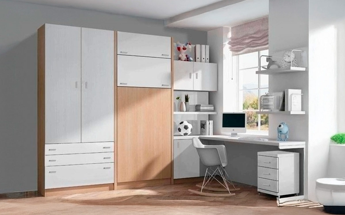 Litera abatible vertical personalizable con apertura independiente.