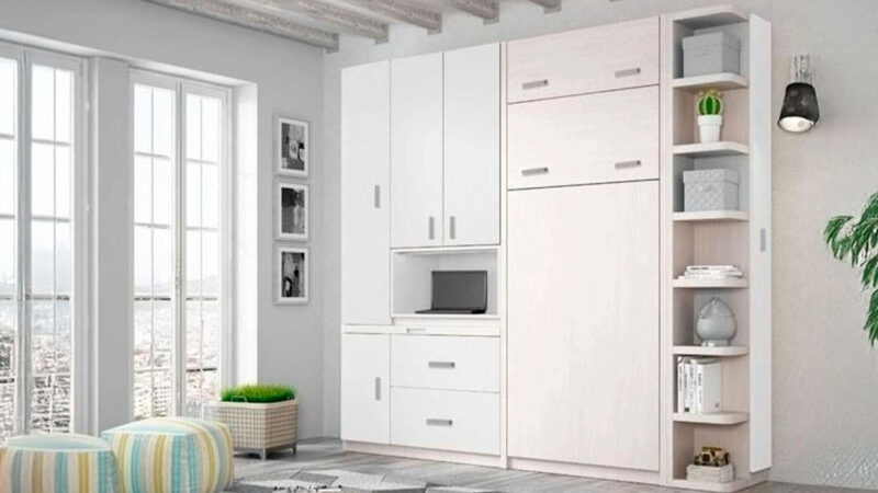 Mueble cama abatible individual personalizable.